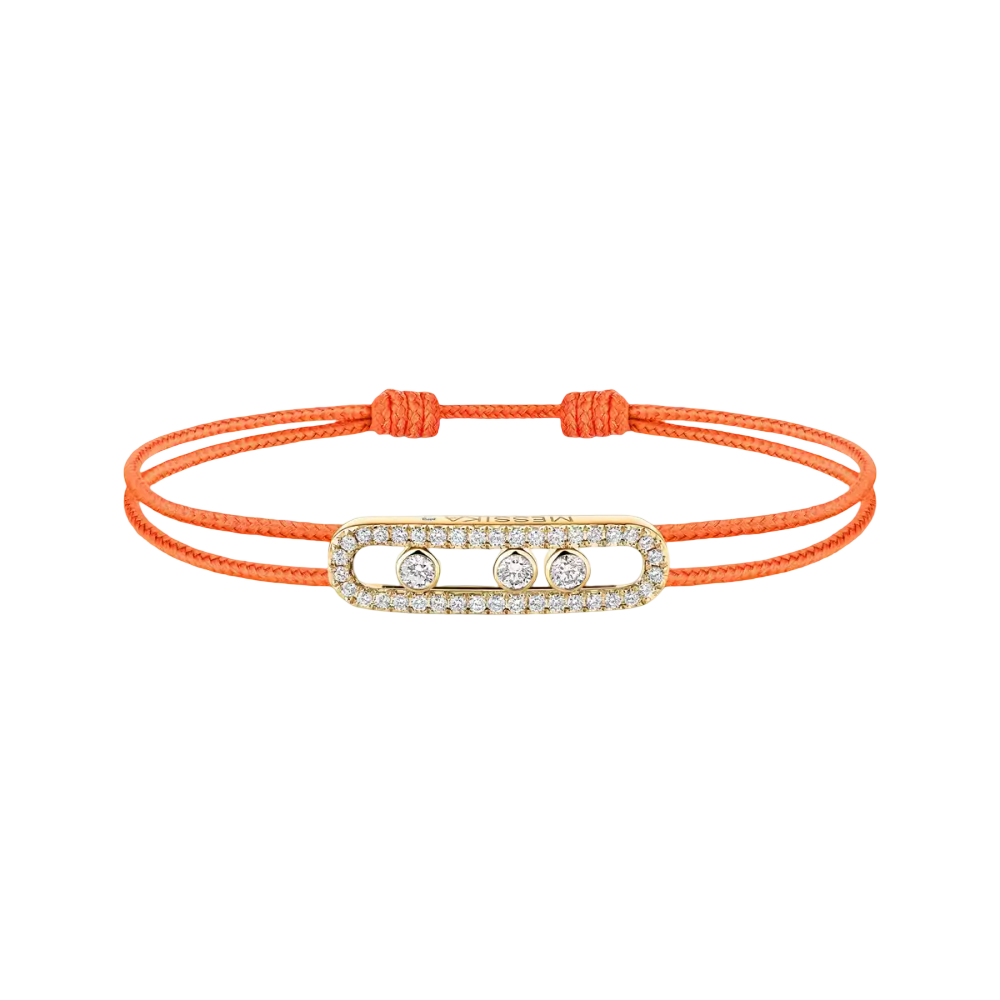 Cordon Messika CARE(S) Orange Pavé Bracelet Diamant Or Jaune