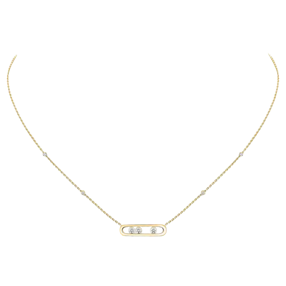 Baby Move Yellow Gold Diamond Necklace
