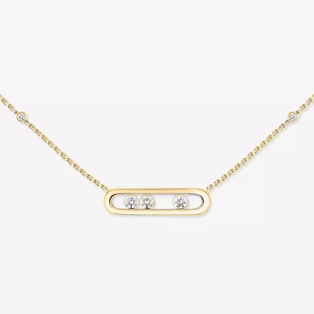 Baby Move Yellow Gold Diamond Necklace