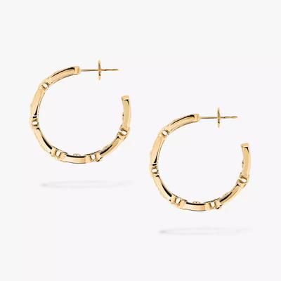 Créoles Move Link PM Boucles d'oreilles Diamant Or Jaune