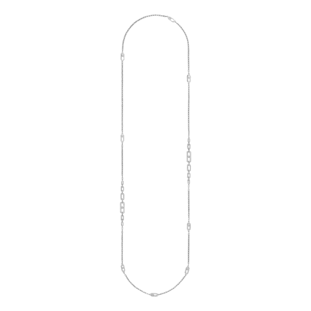 Sautoir Move Uno Collier Diamant Or Blanc