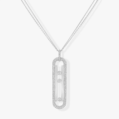 Sautoir Move 10th Anniversary Collier Diamant Or Blanc