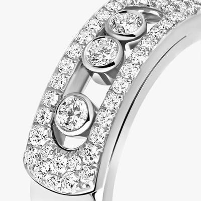 Move Noa Pavée Bague Diamant Or Blanc