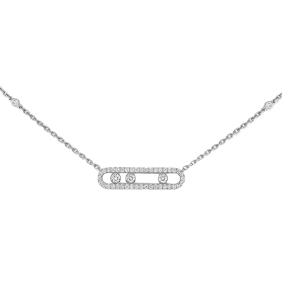 Baby Move Pavé White Gold Diamond Necklace