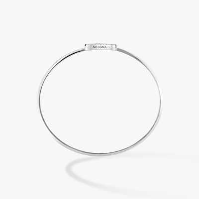 Move Uno Pavé Flex Bangle White Gold Diamond Bracelet