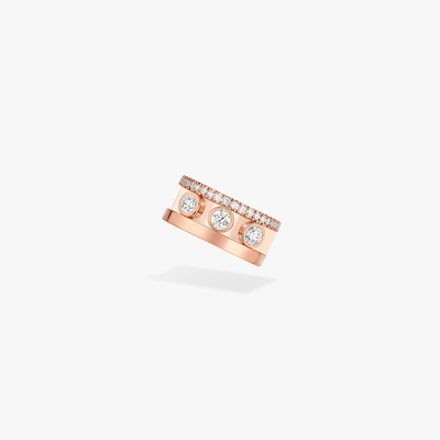 Move Romane Earring clip Pink Gold Diamond Earrings