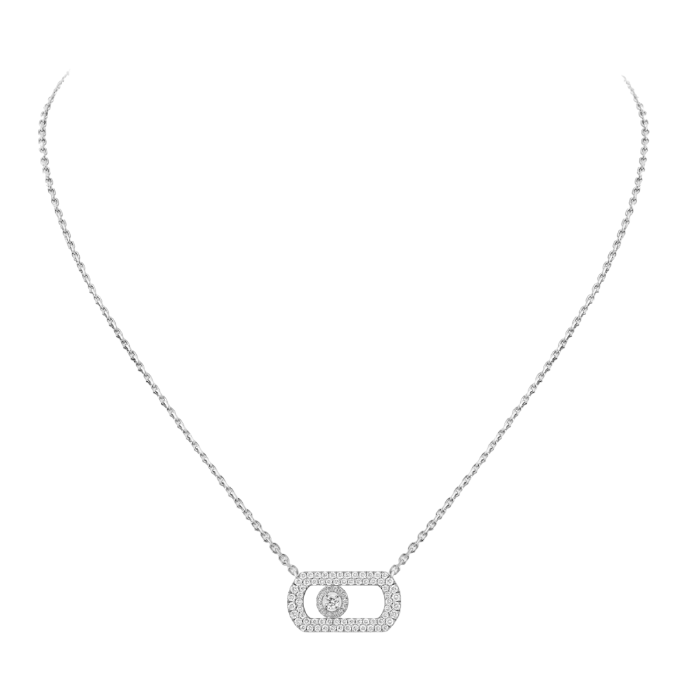 Collier pavé So Move Collier Diamant Or Blanc
