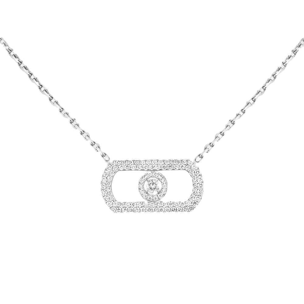 So Move Pavé Collier Diamant Or Blanc