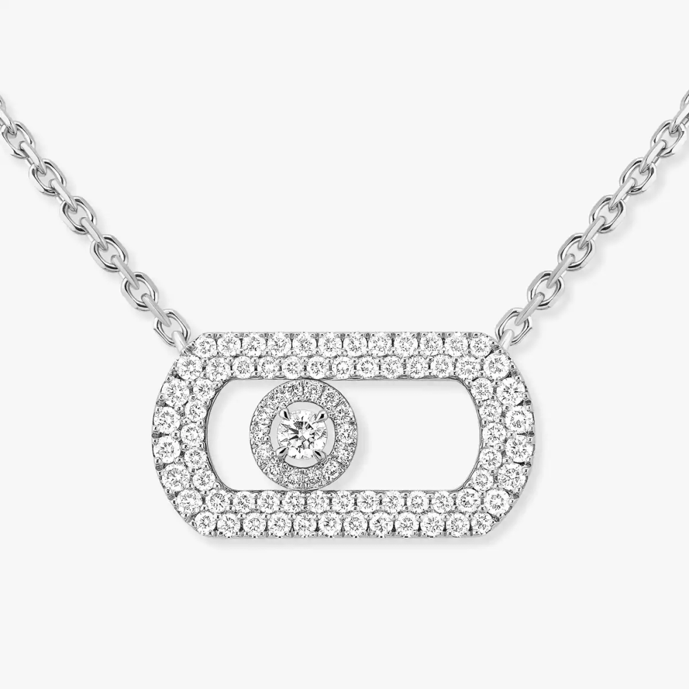 Collier pavé So Move Collier Diamant Or Blanc