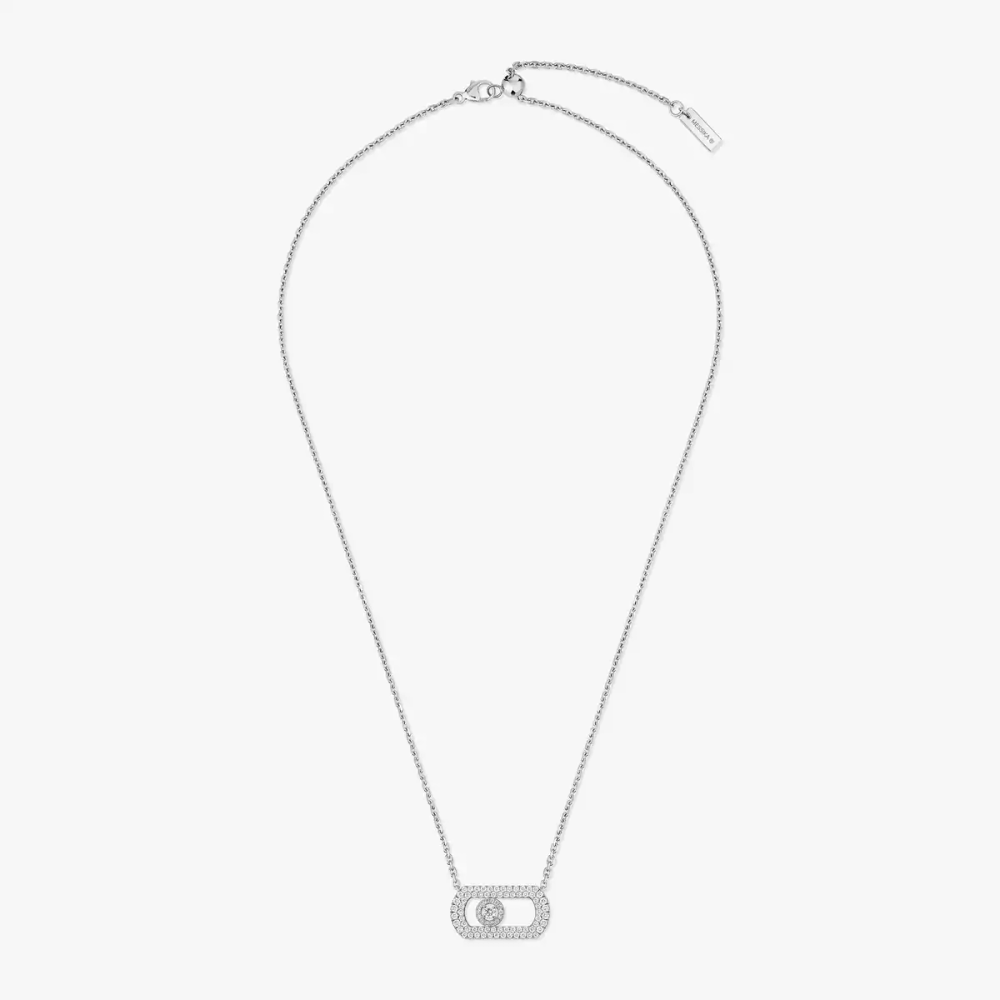 So Move Pavé White Gold Diamond Necklace