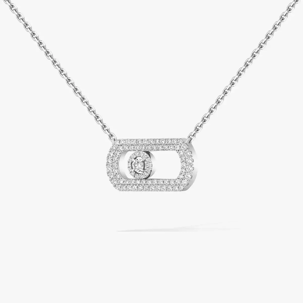 Collier pavé So Move Collier Diamant Or Blanc