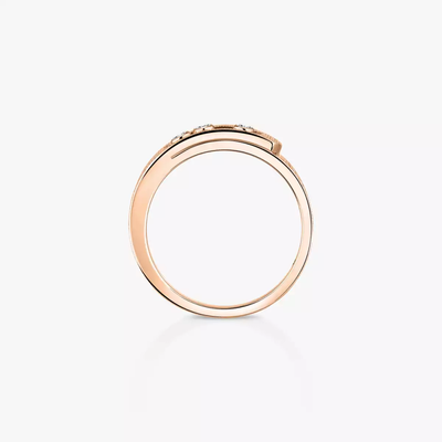 Move Noa Ciselé Bague Diamant Or Rose