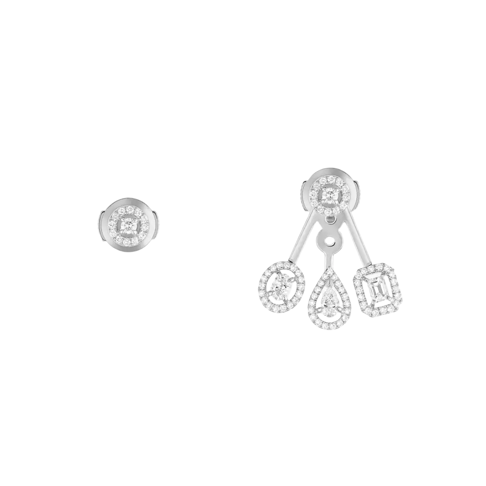 My Twin Trio Boucles d'oreilles Diamant Or Blanc