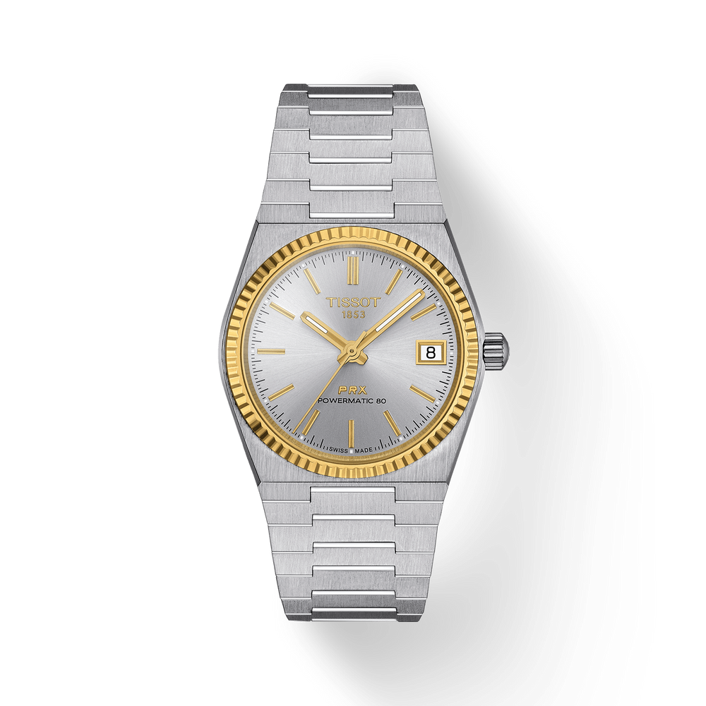 PRX Powermatic 80 35mm Steel and 18K Gold Bezel