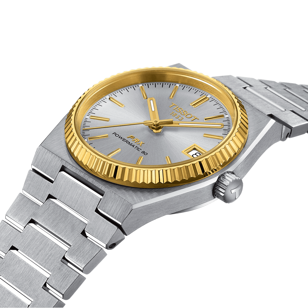 PRX Powermatic 80 35mm Steel and 18K Gold Bezel