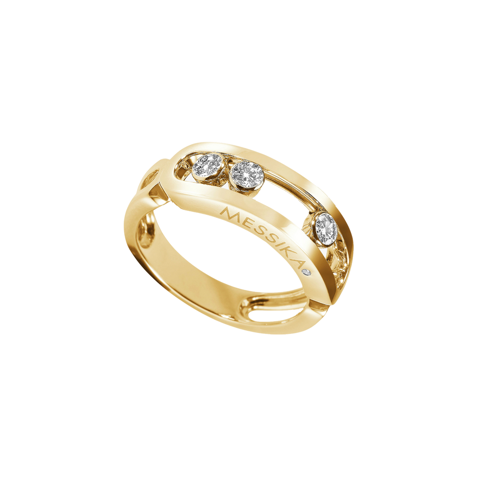 Move Classique Bague Diamant Or Jaune