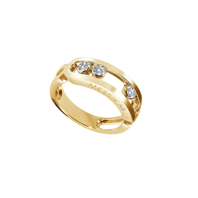 Move Classique Bague Diamant Or Jaune