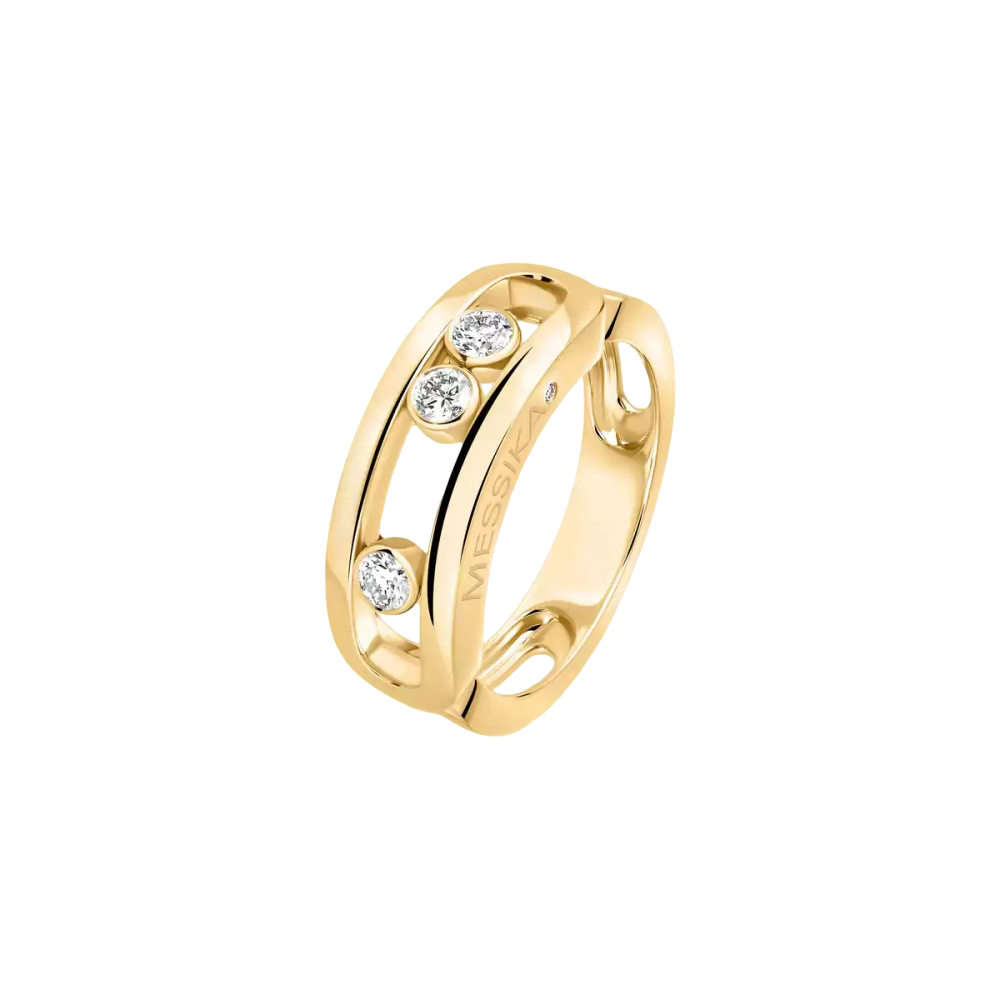 Move Classique Bague Diamant Or Jaune