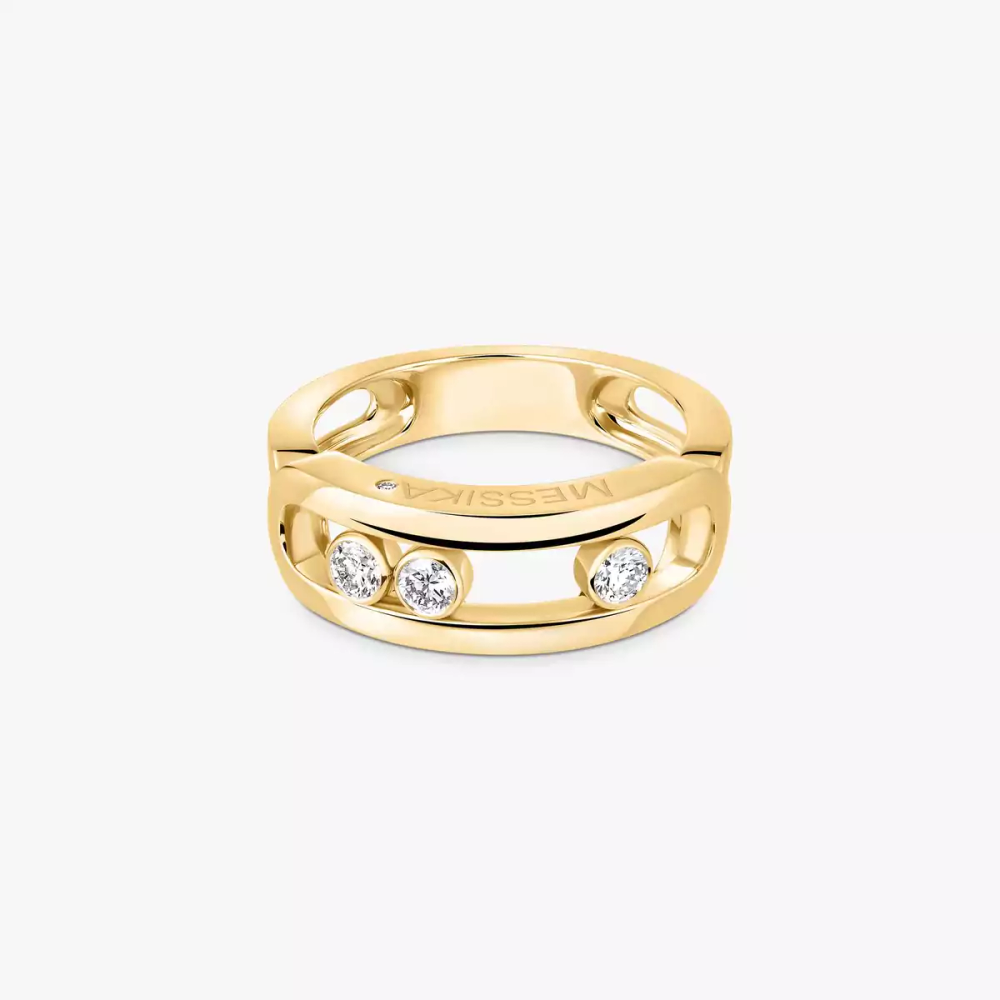 Move Classique Bague Diamant Or Jaune