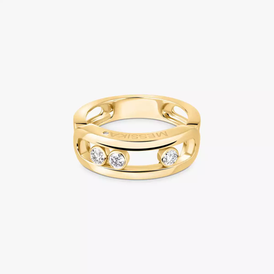 Move Classique Bague Diamant Or Jaune