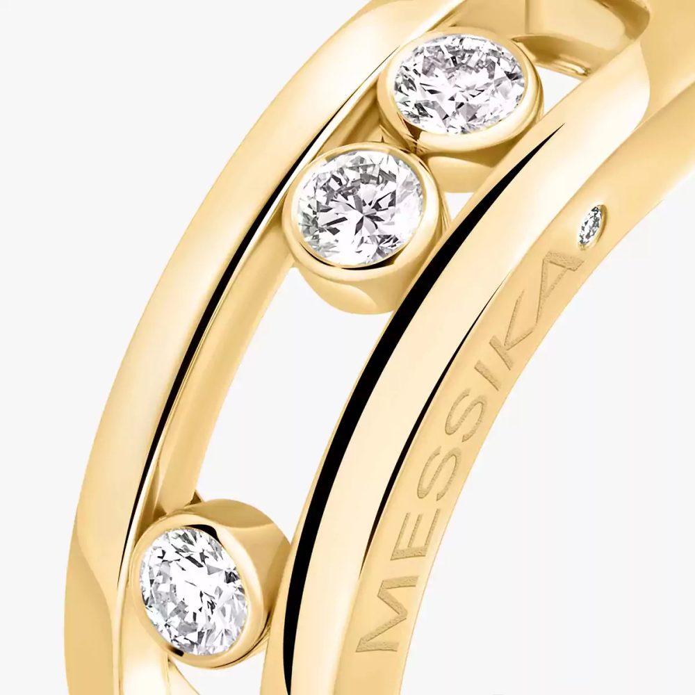 Move Classique Bague Diamant Or Jaune