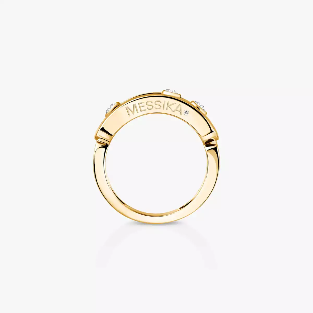 Move Classique Bague Diamant Or Jaune