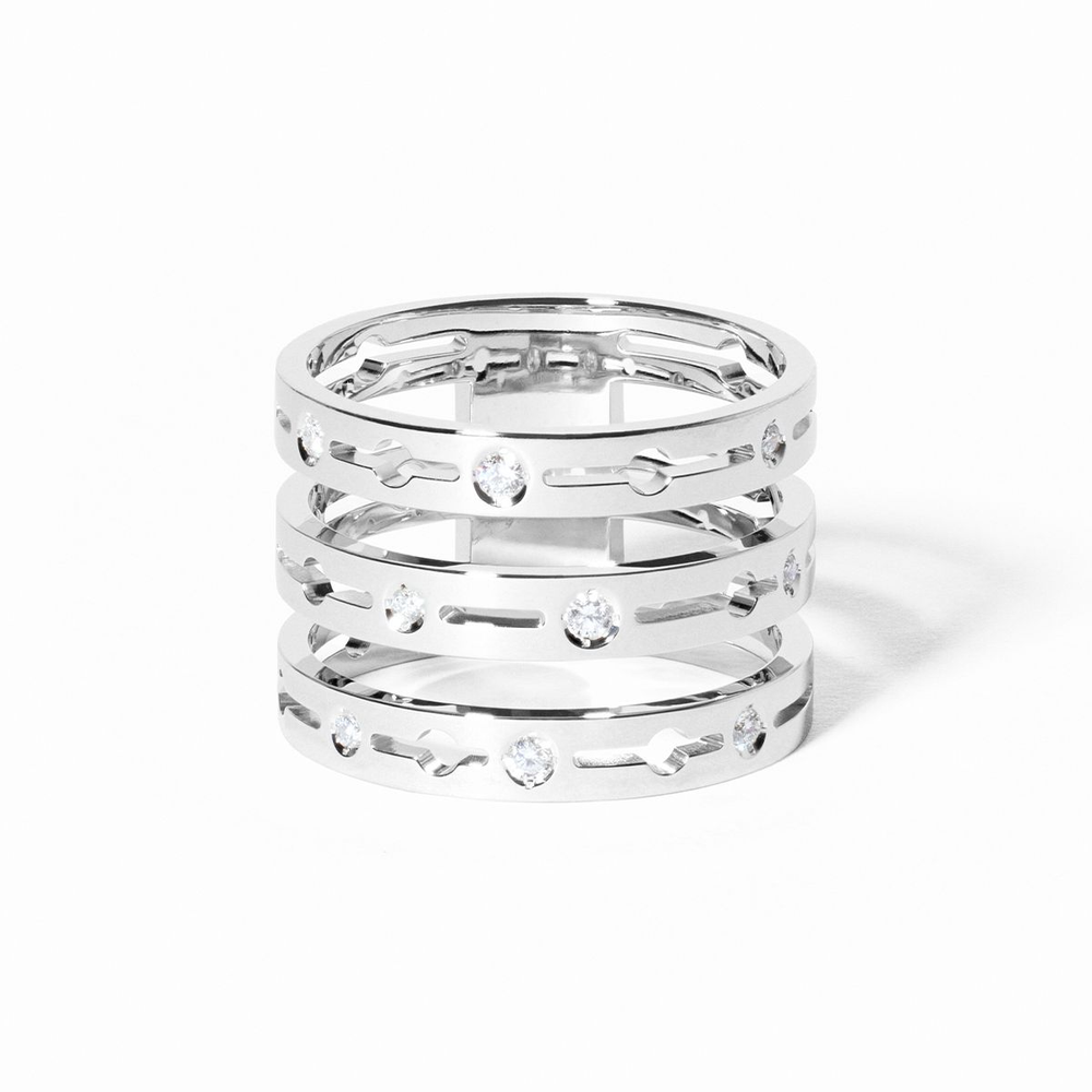 Pulse 3 Rows Ring