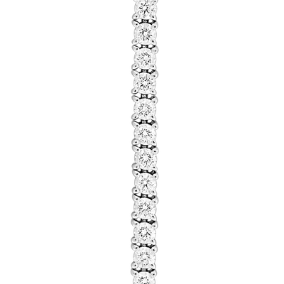 Bracelet ligne diamants et or blanc 750/1000e