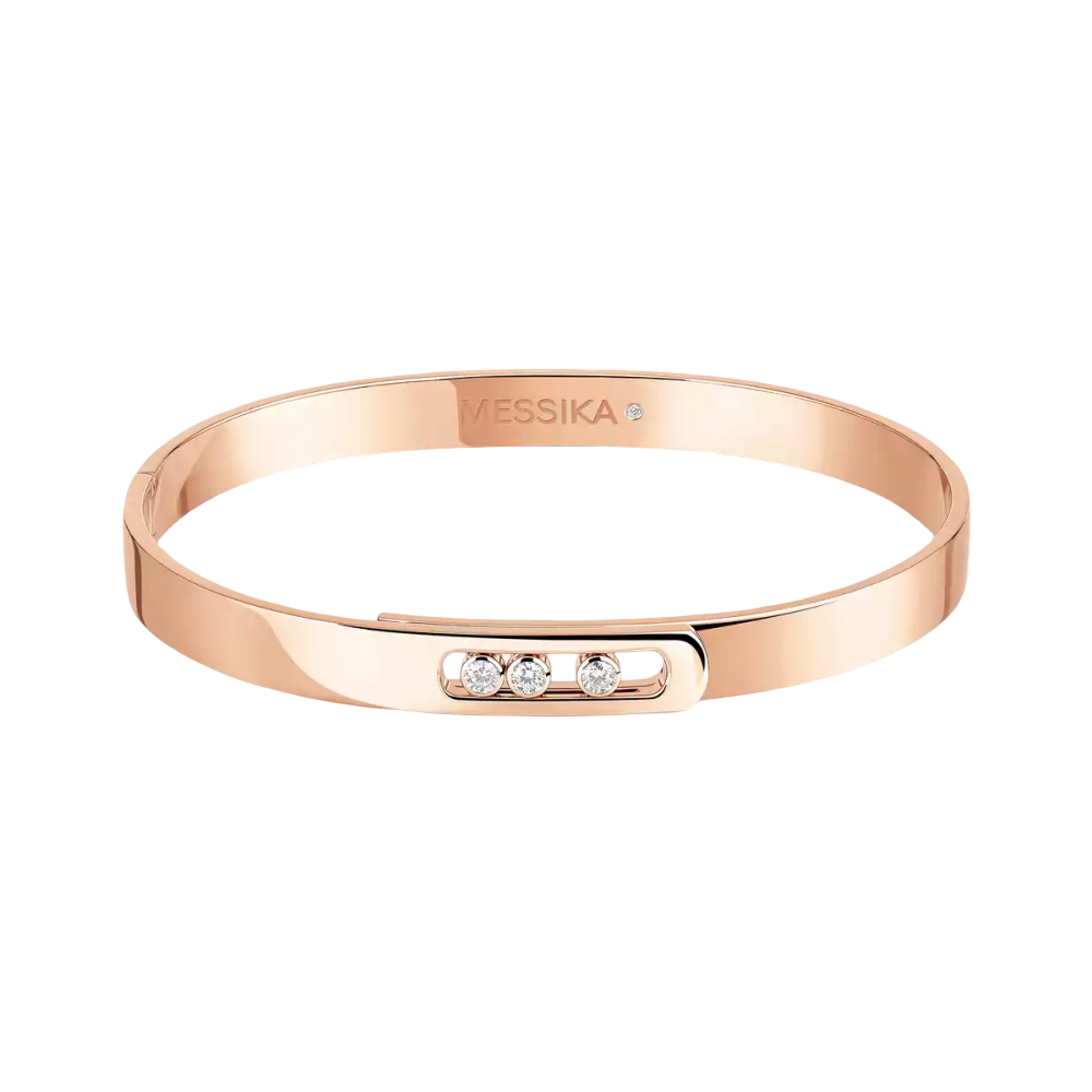 Bangle Move Noa grandes tailles Bracelet Diamant Or Rose