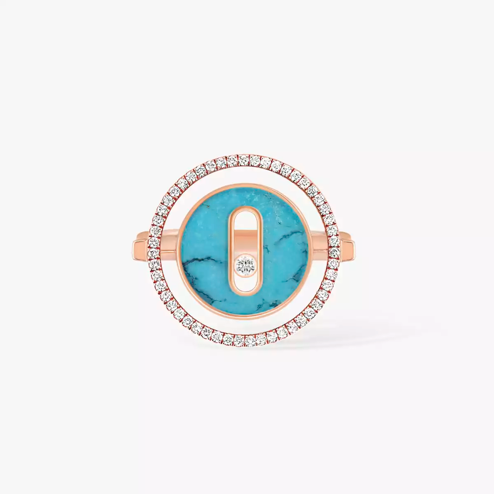 Bague Lucky Move PM Turquoise Bague Diamant Or Rose