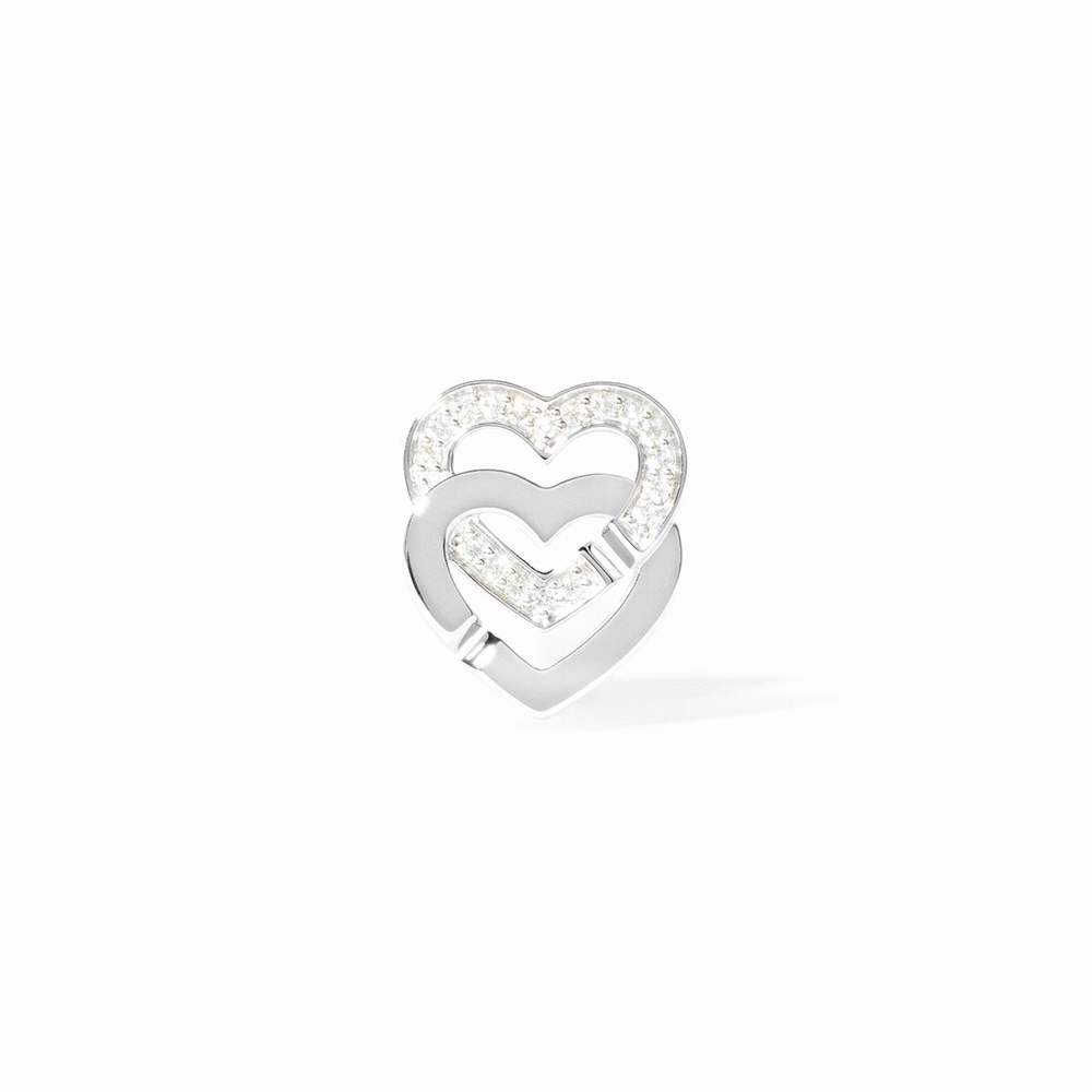 Double Cœurs Small Mono Earring
