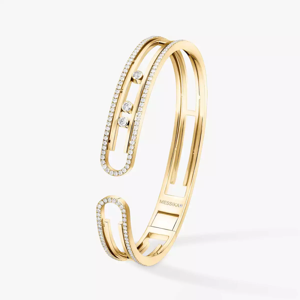 Bangle Move 10th Bracelet Diamant Or Jaune