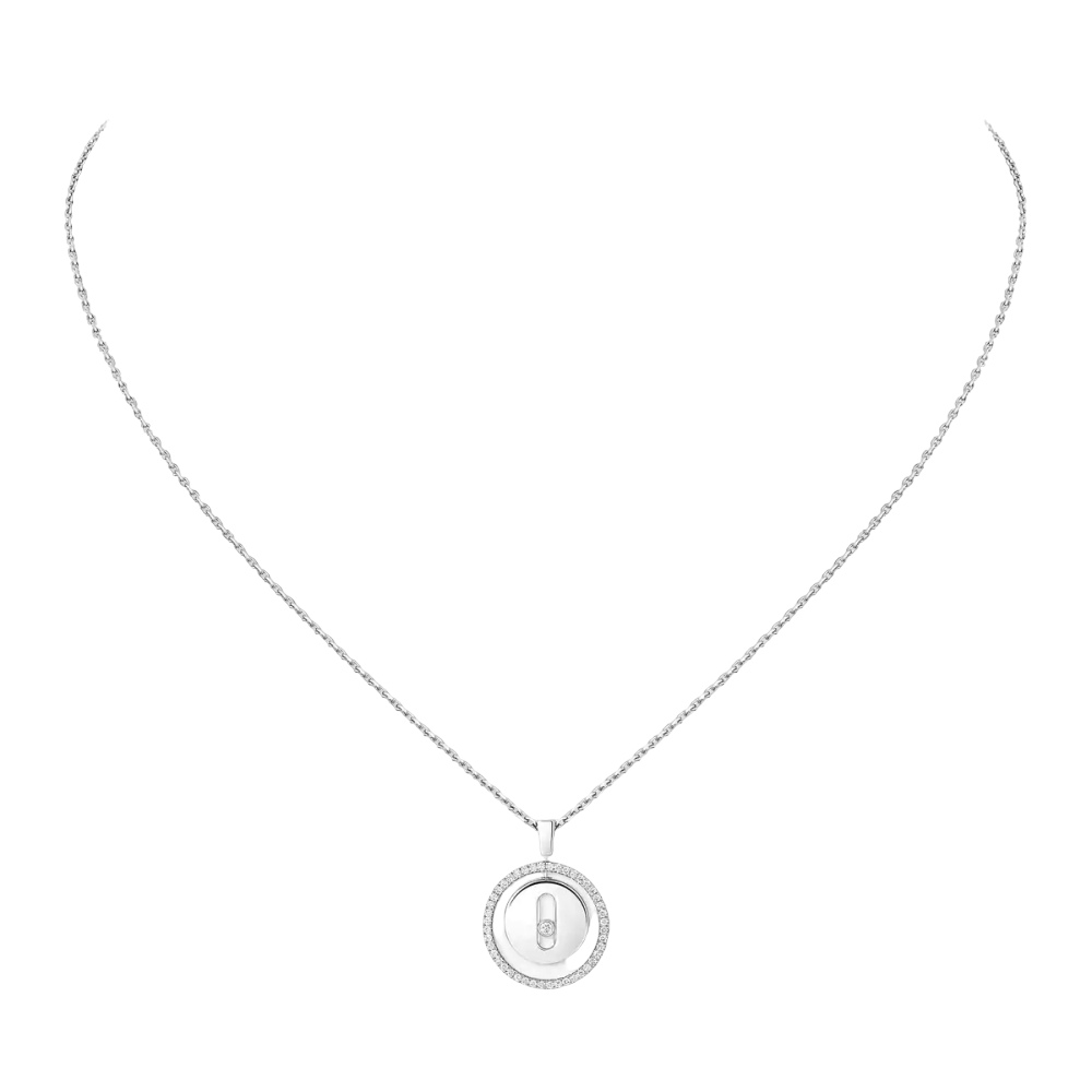 Lucky Move PM Collier Diamant Or Blanc