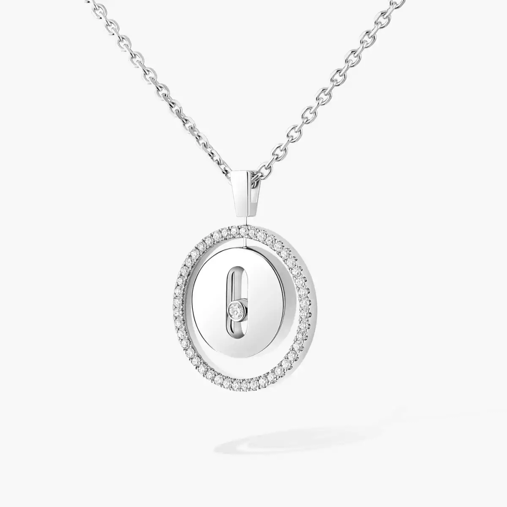 Lucky Move PM Collier Diamant Or Blanc