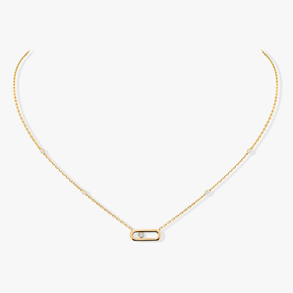 Gold Move Uno Yellow Gold Diamond Necklace