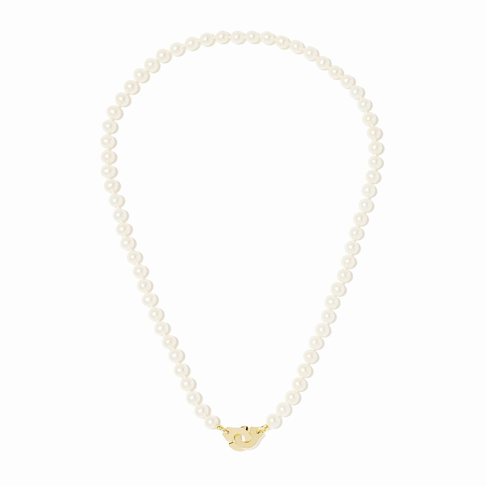 Collier De Perles Menottes Dinh Van Petit Modèle