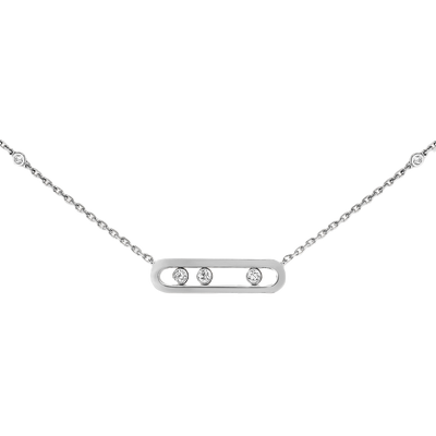Baby Move Collier Diamant Or Blanc