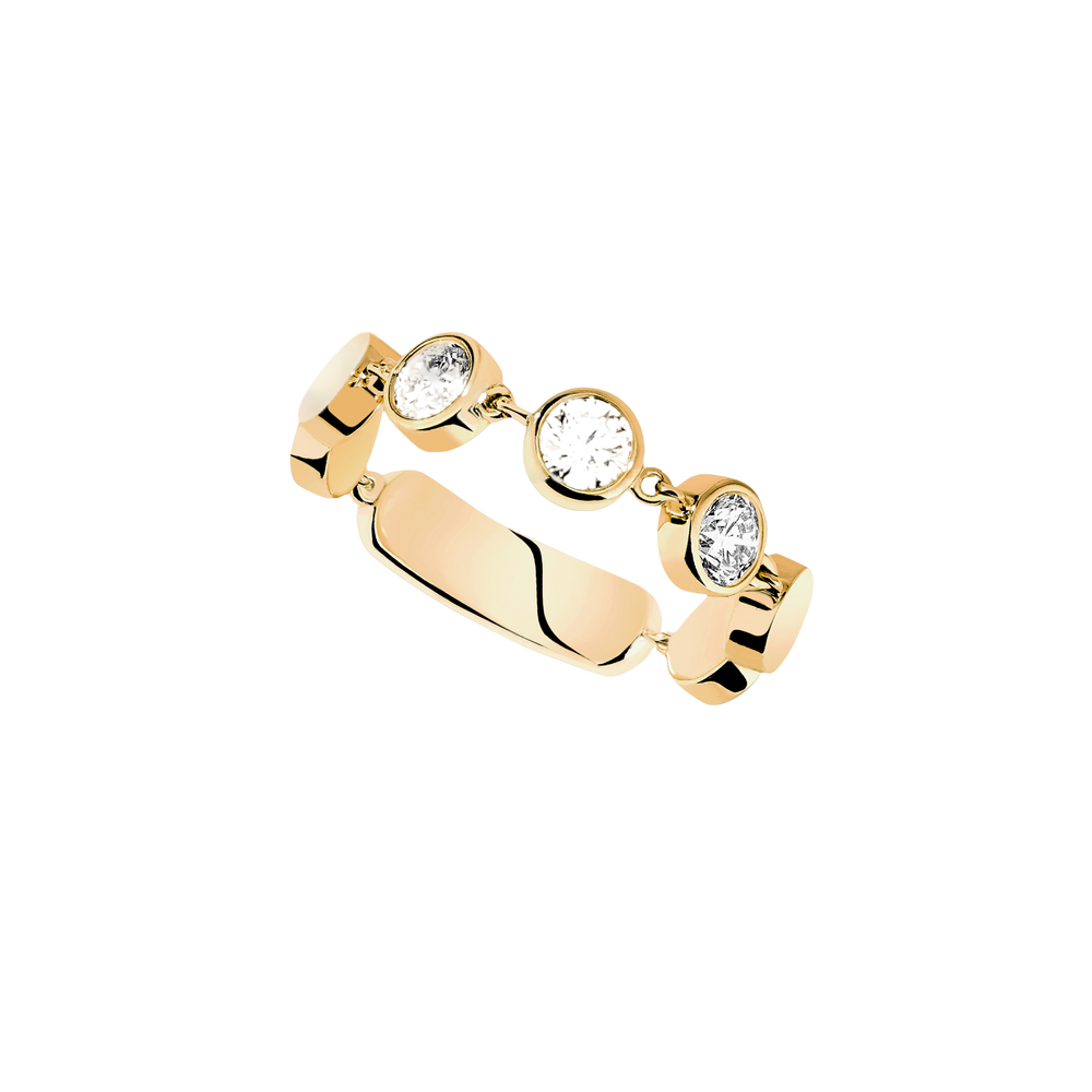 D-Vibes MM Bague Diamant Or Jaune