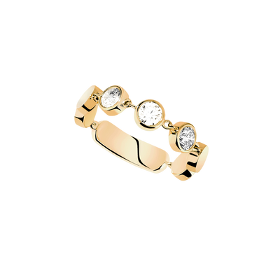 D-Vibes MM Bague Diamant Or Jaune