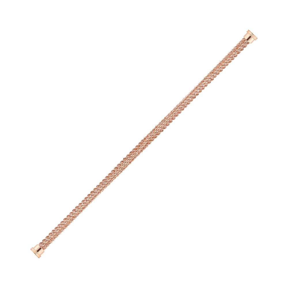 Bracelet multichaîne or rose 750/1000e