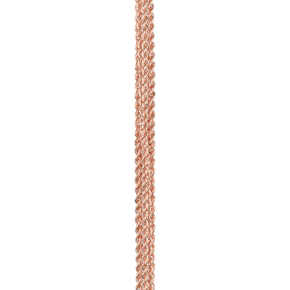 Bracelet multichaîne or rose 750/1000e