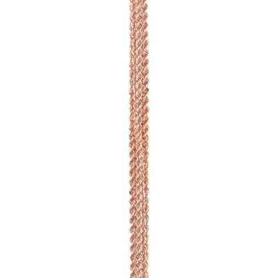 Bracelet multichaîne or rose 750/1000e