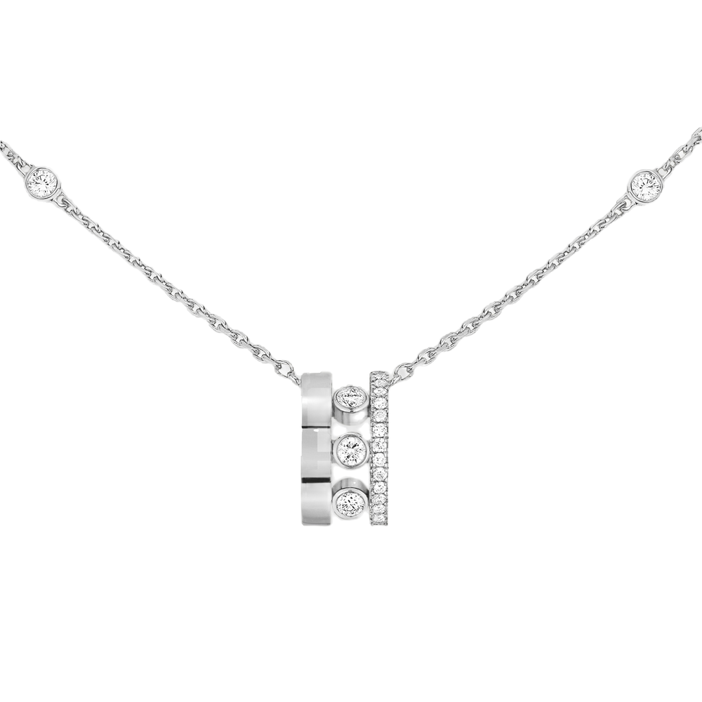 Move Romane Pendant White Gold Diamond Necklace