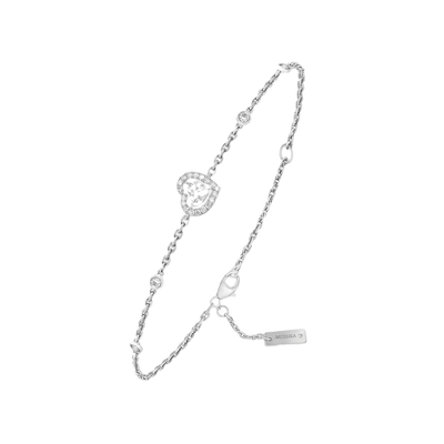 Joy Cœur 0.15 carat diamond White Gold Diamond Bracelet