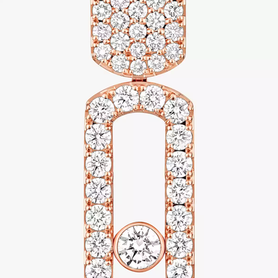 Imperial Move GM Boucles d'oreilles Diamant Or Rose