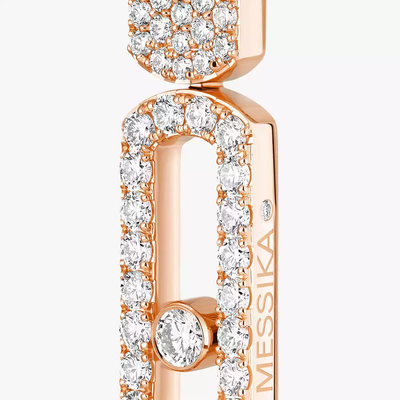 Imperial Move GM Boucles d'oreilles Diamant Or Rose