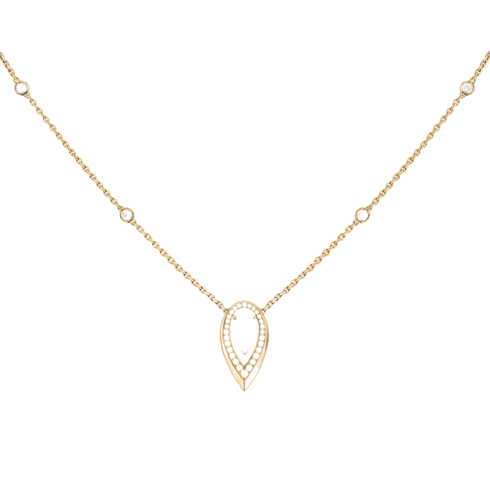 Fiery 0.25ct Yellow Gold Diamond Necklace