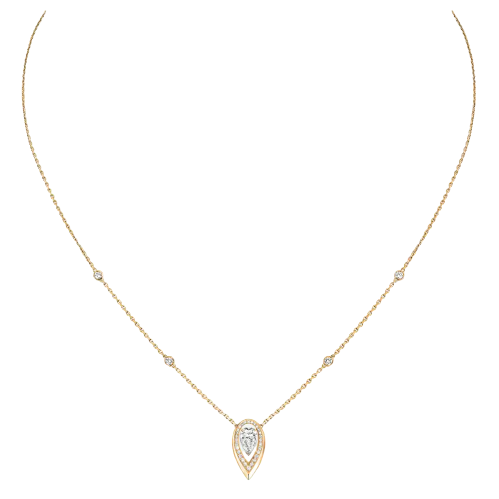 Fiery 0.25ct Yellow Gold Diamond Necklace