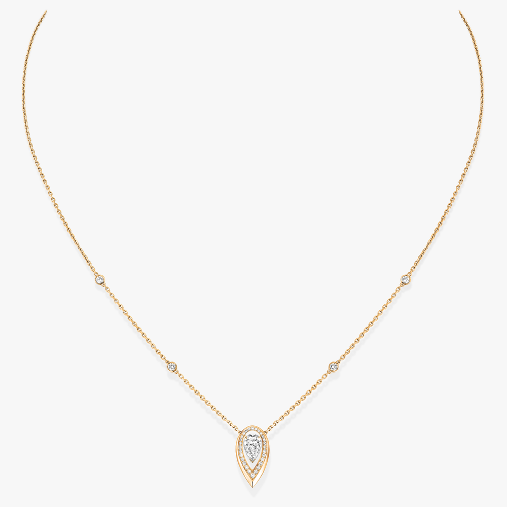 Fiery 0.25ct Yellow Gold Diamond Necklace