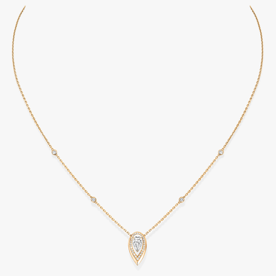 Fiery 0.25ct Yellow Gold Diamond Necklace